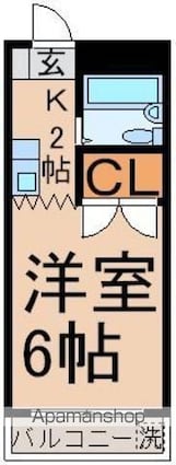 マンハイム　２４[1K/17.7m2]の間取図
