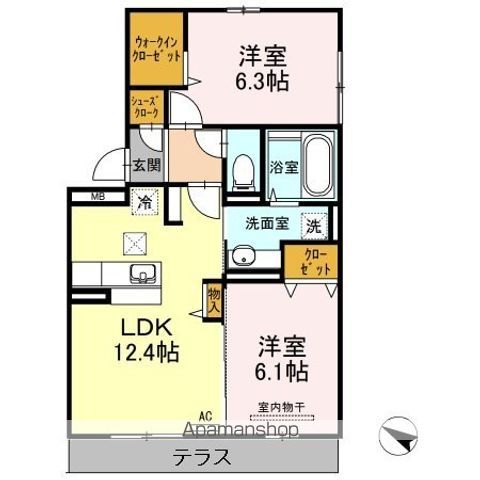 DーROOM空港西の間取り写真