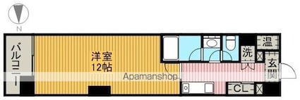 愛知県名古屋市中村区名駅南４丁目[1K/33.88m2]の間取図