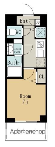 ル・シエル大秋の間取り写真
