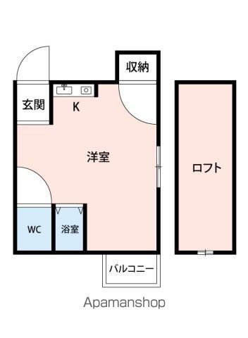 福岡市博多区金の隈のアパートの間取り