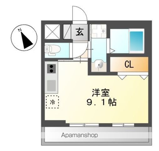 【東大和市南街のマンションの間取り】