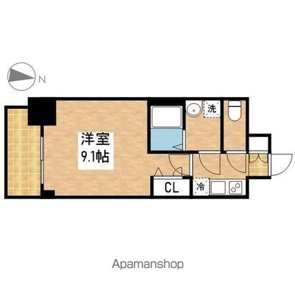 プレサンス錦通　ＴＨＥ　葵[1K/27.72m2]の間取図
