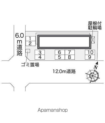 レオパレス瀬戸效範[1K/23.18m2]の駐車場