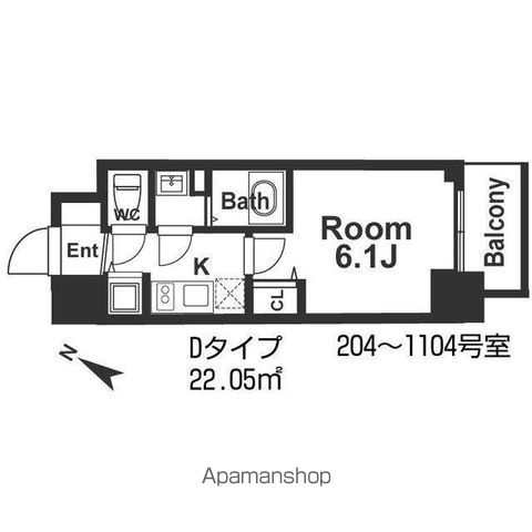 【メインステージ京町堀の間取り】