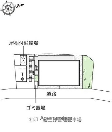 レオネクストルミエール小沢[1K/24.9m2]の配置図