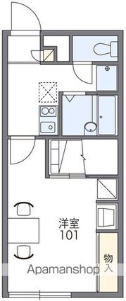 レオパレスプレミールＳ＆Ｎ[1K/23.18m2]の間取図