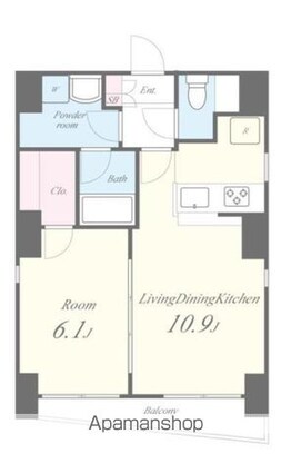 Ｆｅｒｉｏ経堂[1LDK/41.02m2]の間取図