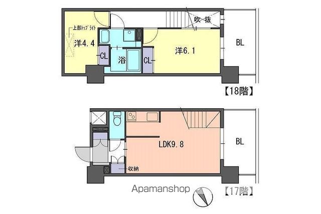 F・PARC GRANDMARK天神の間取り写真