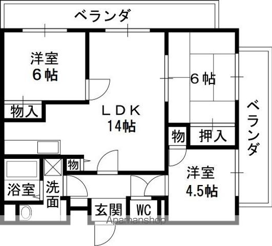 サンヴェール春日の間取り写真