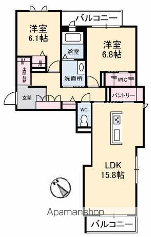 アルネストの間取り写真