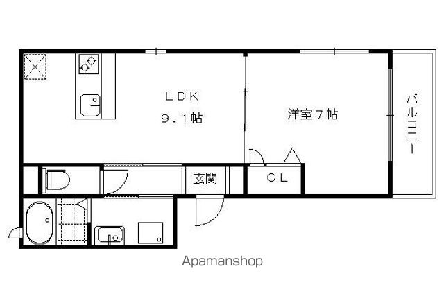 ガーデン鴨川御所東の間取り写真