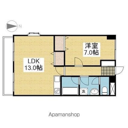 フジコウコク第３ビル[2DK/44.55m2]の間取図