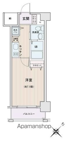 江東区牡丹のマンションの間取り