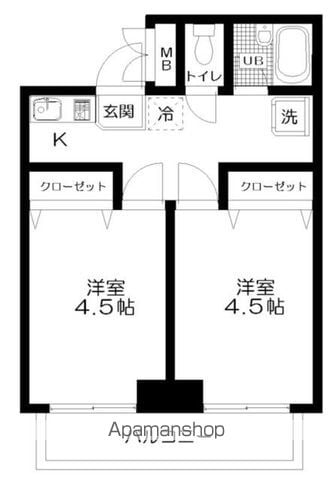 アムール戸山の間取り写真
