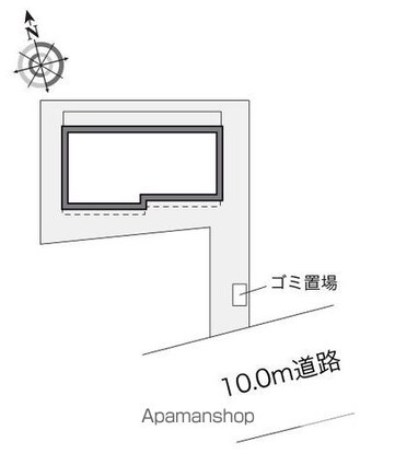 レオパレスＣａｒｍｉｎａ[1K/26.49m2]の配置図