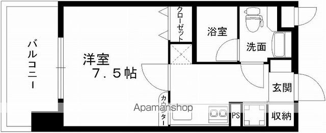 レジディア熊本辛島の間取り写真