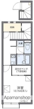 レオネクスト健[1K/28.02m2]の間取図