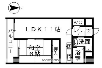 アーク上前津ビル[1LDK/43.03m2]の間取図