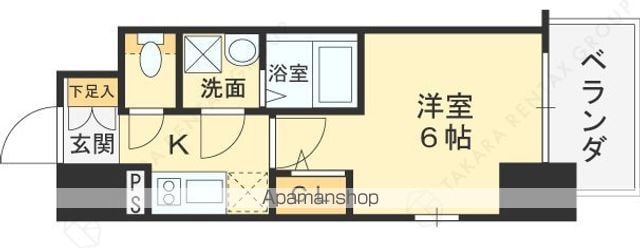 エスリード新大阪ザ・プレミアWESTの間取り写真
