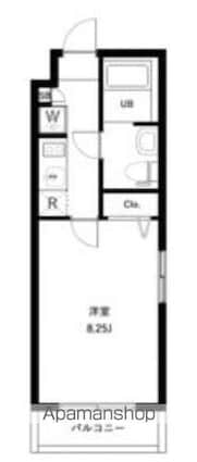 東京都杉並区和田３丁目[1K/24.7m2]の間取図