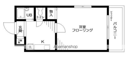 東京都練馬区春日町４丁目[1K/23.53m2]の間取図