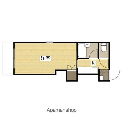 藤澤ビル[1K/25m2]の間取図
