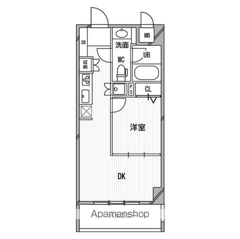 【大阪市浪速区戎本町のマンションの間取り】