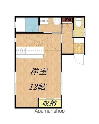 ポワール　パート１[1K/31.46m2]の間取図