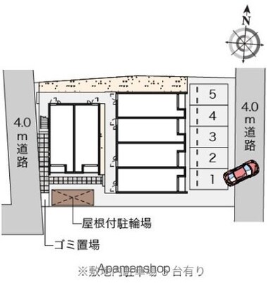 クレイノルーエ[1K/25.89m2]の駐車場