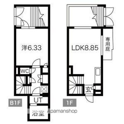 ＡＳＴＩＬＥ　三軒茶屋Ⅲ[1DK/41.84m2]の間取図