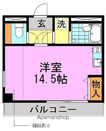 ハイム五番館[1R/32m2]の間取図