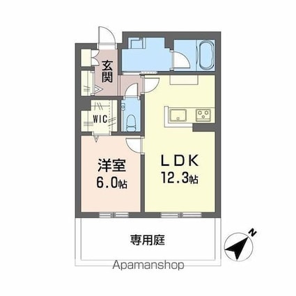 Ｙａｎａｇｉ　Ｔａｋａｓｕ[1LDK/46.46m2]の間取図