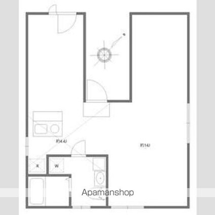 コルク本駒込[1R/34.56m2]の間取図