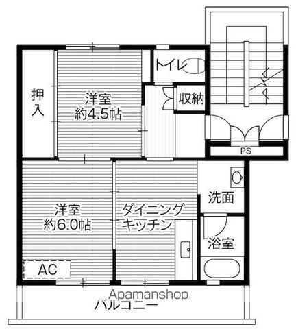 【ビレッジハウス伊万里４号棟の間取り】