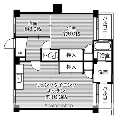 古賀市花見東３丁目 4階建 築60年のイメージ