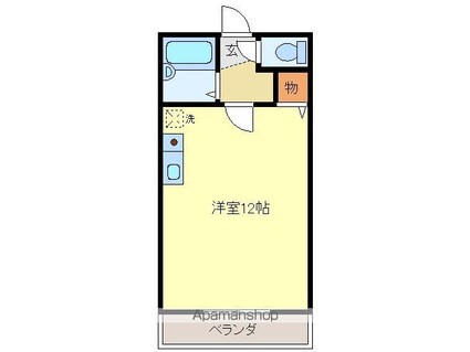 広島県呉市広文化町[1R/26.25m2]の間取図