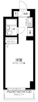 ラフィネ西荻[1R/18.17m2]の間取図