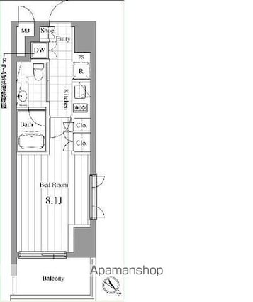 チェスターコート御茶ノ水[1K/27.14m2]の間取図
