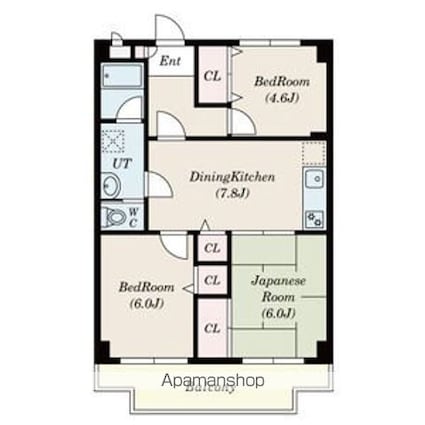 グランドゥール関町[3DK/56.07m2]の間取図