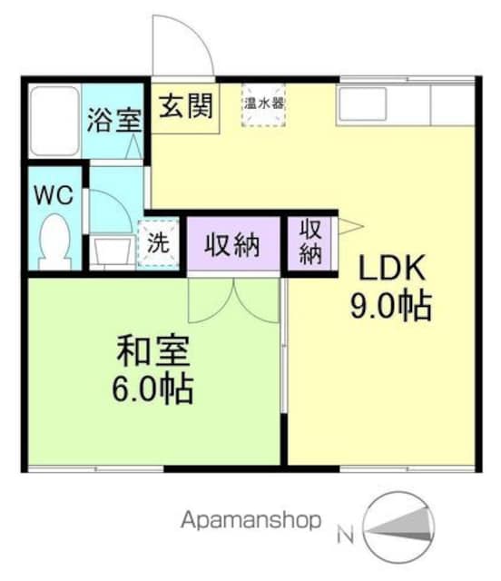 小雑賀ハイツⅠ[1LDK/33.06m2]の間取図