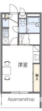 レオパレスＡＳＴ[1K/26.49m2]の間取図