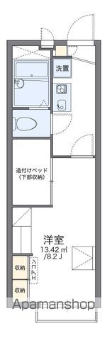 レオパレスクラージュ下福元の間取り写真