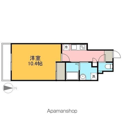 エイトバレー３０[1K/29.66m2]の間取図