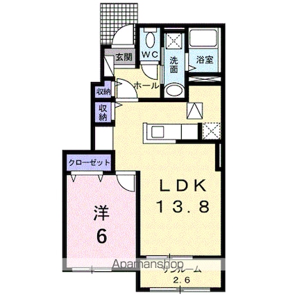 ライクスリー　Ⅰ[1LDK/50.21m2]の間取図