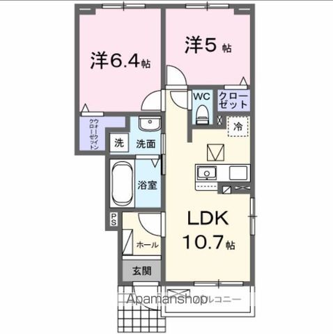ヒルズ津屋崎IIの間取り写真