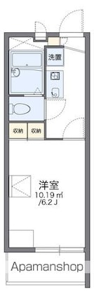 レオパレスエフ[1K/19.87m2]の間取図