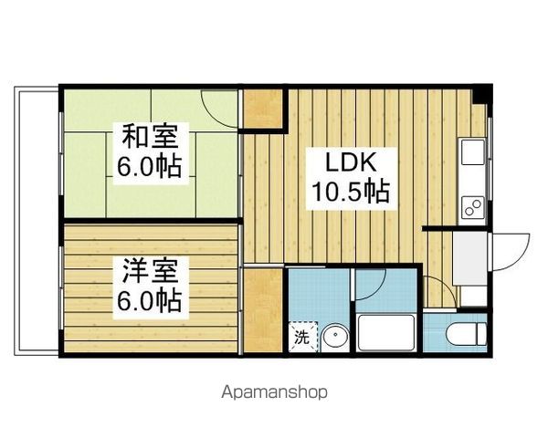徳和マンションの間取り写真
