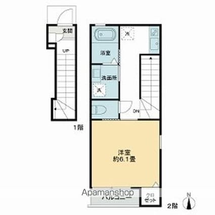 コンフォート明大前[1K/29.17m2]の間取図