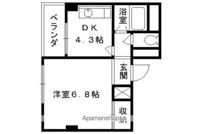 下京区西新屋敷太夫町マンションの間取り写真
